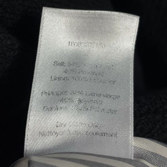 Veronica Beard Fiona Wool Coat Black Notch Collar Dickey Compatible Sz L - Picture 8 of 12